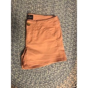 American Eagle Pink Khaki Short Shorts